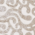 Embroidered Lace Tulle Fabric 65", Dusty Rose / Silver - 1 yard