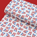 100% Cotton Print Fabric, 44/45" Wide - Bandera de Puerto Rico