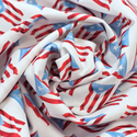 100% Cotton Print Fabric, 44/45" Wide - Bandera de Puerto Rico