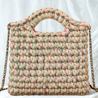 Taller: Cartera LUCERO Tejida con Trapillo (Fischer.co por Bcreations)