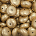 Bead de Acrílico en forma de Rondelle Dorado  - Aprox. 10mm
