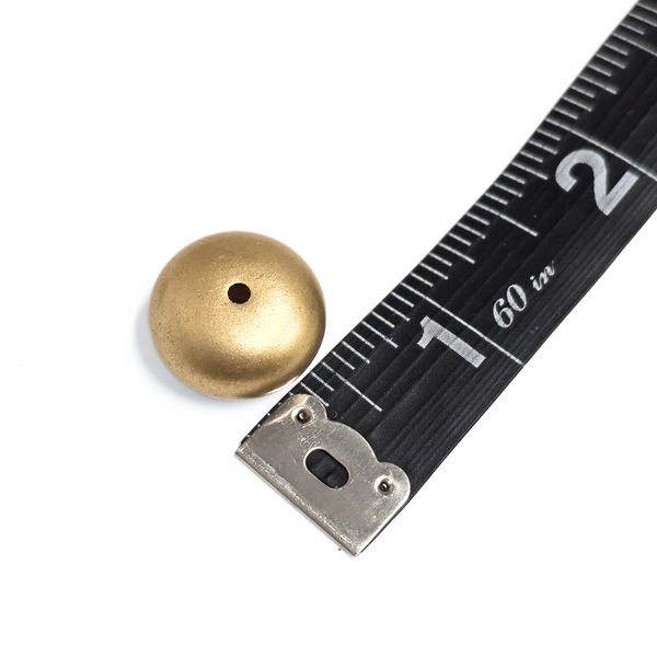 Bead de Acrílico en forma de Rondelle Dorado  - Aprox. 10mm