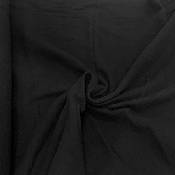 Gasa / Gauze Fabric, 54" Wide- 100% Cotton, Black