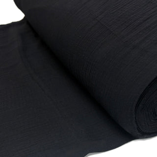 Gasa / Gauze Fabric, 54" Wide- 100% Cotton, Black