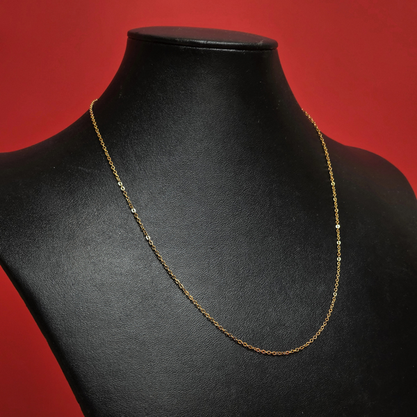 Cadena Fina con Cierre de Langosta, Dorado - Acero Inoxidable , 1 pieza