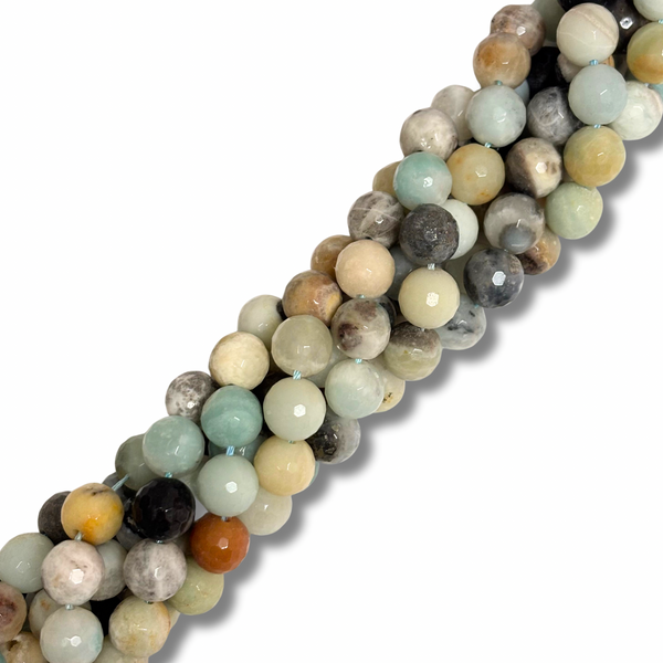 Cuentas Facetadas Amazonita - 10mm