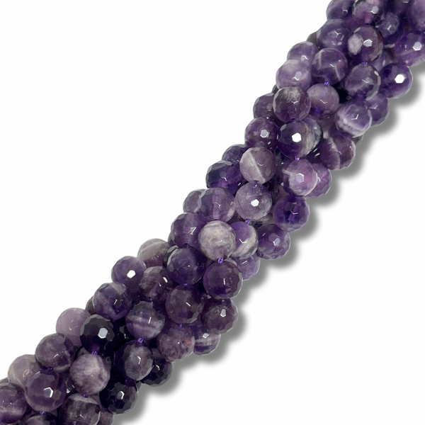 Cuentas Facetadas de Amatista - 8mm