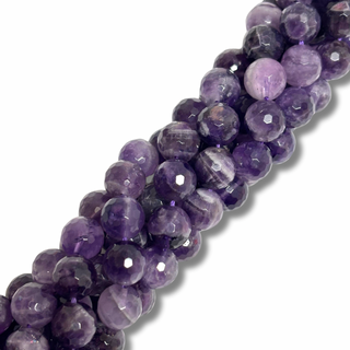 Cuentas Facetadas de Amatista - 10mm