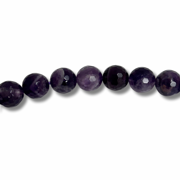 Cuentas Facetadas de Amatista - 10mm