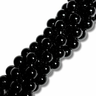 Cuentas Redondas de Ónix Negro - 12mm