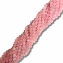 Cuentas Facetadas de Cuarzo Rosado - 4mm