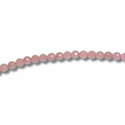 Cuentas Facetadas de Cuarzo Rosado - 4mm