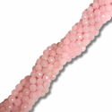 Cuentas Facetadas de Cuarzo Rosado - 6mm