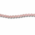Cuentas Facetadas de Cuarzo Rosado - 6mm