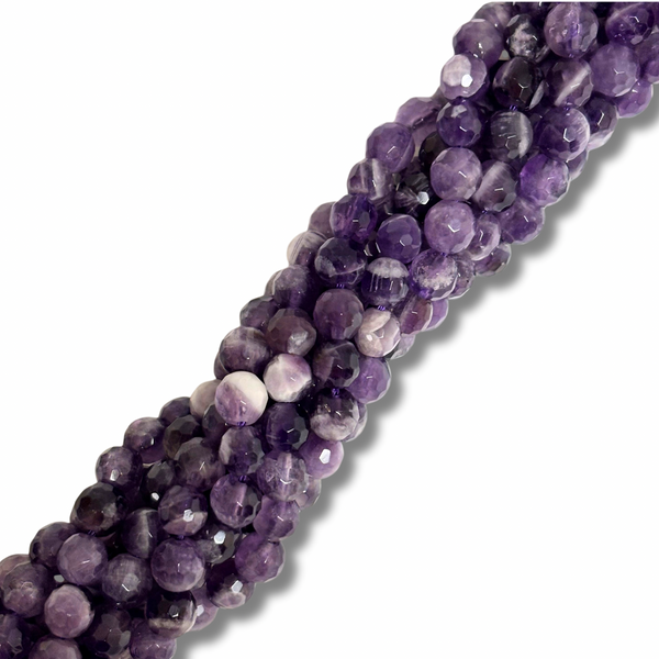 Cuentas Facetadas de Amatista - 6mm
