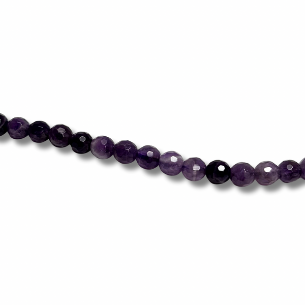 Cuentas Facetadas de Amatista - 6mm