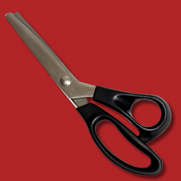 Tijera "Pinking" (Zig Zag) para cortar telas, 9"- Negro