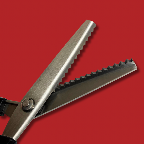 Tijera "Pinking" (Zig Zag) para cortar telas, 9"- Negro