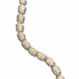 Cuentas de Buddah Howlite Blanco Sintético - 20mm