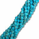 Cuentas de Calaveras Howlite Turquesa  Sintético - 10mm