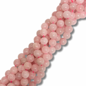 Cuentas Redondas de Cuarzo Rosado - 12mm