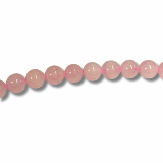 Cuentas Redondas de Cuarzo Rosado - 12mm