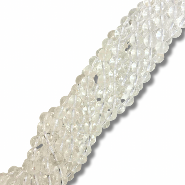 Cuentas Redondas Cuarzo de Cristal - 8mm