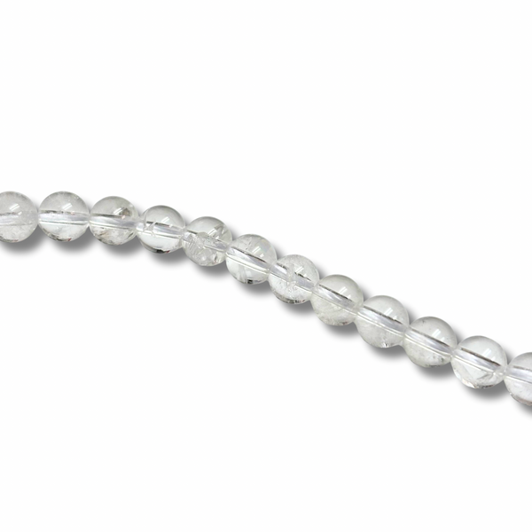 Cuentas Redondas Cuarzo de Cristal - 6mm