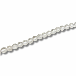 Cuentas Redondas Cuarzo de Cristal - 4mm