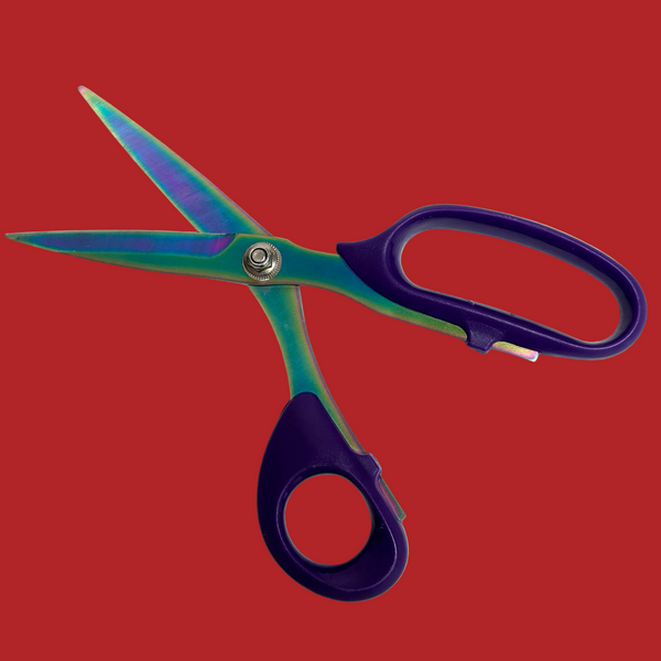 Tijera para cortar telas, 8"- Violeta Tornasol
