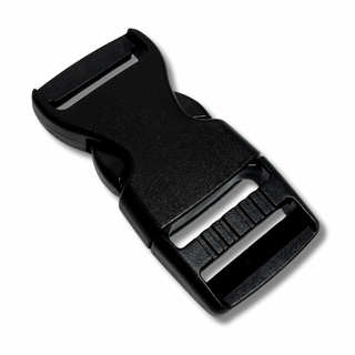 Hebilla de Plástico, Negro- 1"