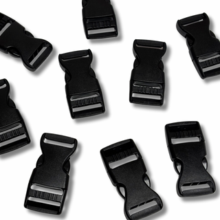 Hebilla de Plástico, Negro- 1"