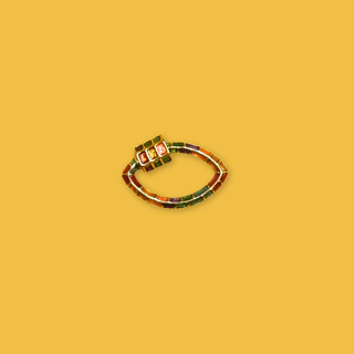 Cierre con Rosca, Brass con Esmaltado Multicolor – 1 Pieza