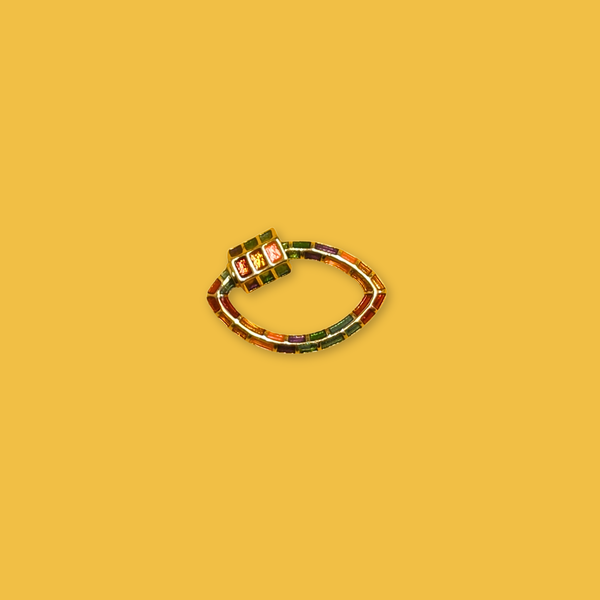 Cierre con Rosca, Brass con Esmaltado Multicolor – 1 Pieza
