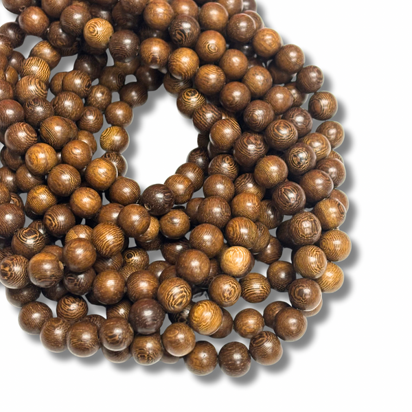 Round Oak Wood Beads - 12mm