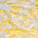 Tela Tulle de Encaje Bordada 65", Blanco - 1 yarda