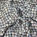 Holographic Mermaid, Silver AB Lycra Fabric - 60" Wide