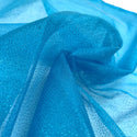Turquoise, Tull Metallic Foil Mist 100% Polyester