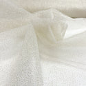 Tul / Tull Metallic Foil Mist, 58" Wide - 100% Polyester, White