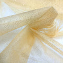 Tul / Tull Metallic Foil Mist, 58" Wide - 100% Polyester, Ivory