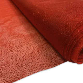 Red, Tull Metallic Foil Mist 100% Polyester