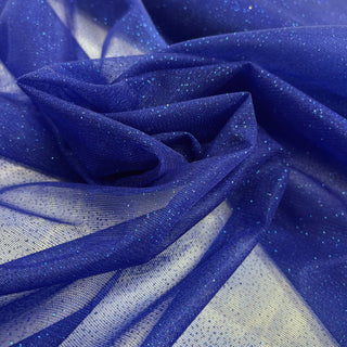 Royal Blue, Tull Metallic Foil Mist 100% Polyester