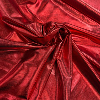 Red, Licra Full Foil, 100% Polyester (4 - Way)