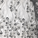Tela Tulle de Encaje Bordada 65", Gris - 1 yarda