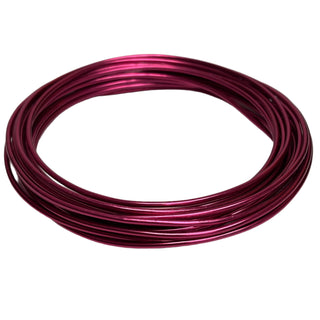 Aluminum Wire – 12 Gauge (2mm), Metallic Pink – 5 Yard Roll