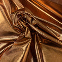 Licra / Lycra Full Foil, 58" Wide - 100% Polyester, Four Way Stretch - Redish Gold