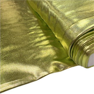 Yellow, Licra Full Foil, 100% Polyester (4 - Way)