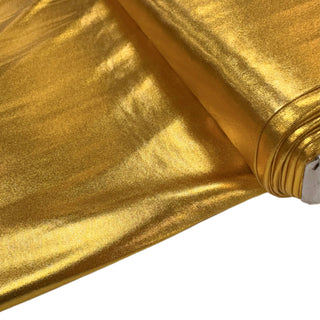 Gold, Lycra Full Foil, 100% Polyester - Four Way Stretch