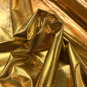 Licra / Lycra Full Foil, 58" Wide - 100% Polyester, Four Way Stretch - Gold