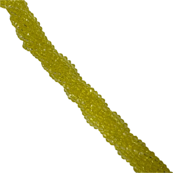 Rondelle de Cristal Yellow